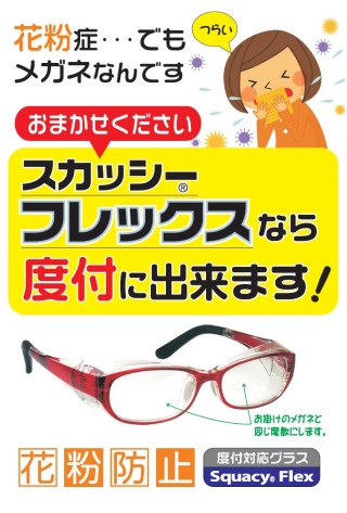 花粉防止メガネフレックス